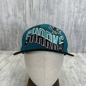 San Jose Sharks Wave Spell Out NHL Hockey Hat New Era Snapback Baseball Cap